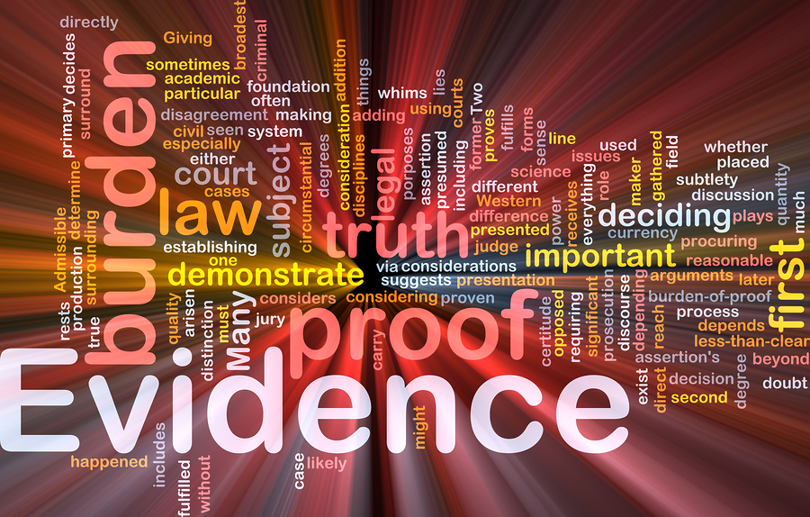 Evidence proof background concept glowing Decorative Image