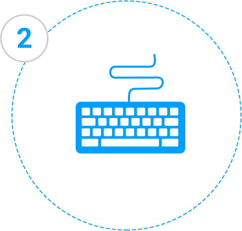 FlowDiag-Step-2-whitebg@2x Illustration of a keyboard