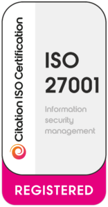 Image confirming ISO 27001 Certification from the British Assessment Bureau 